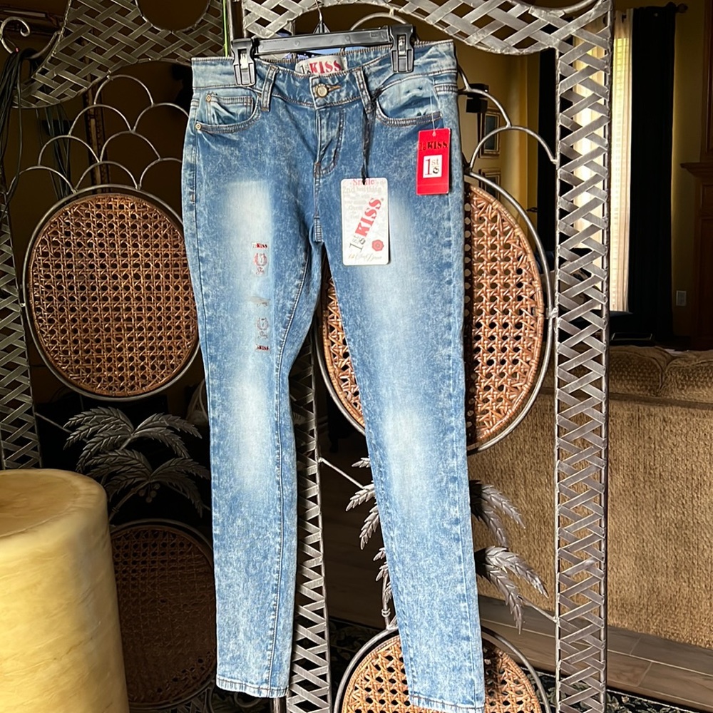 1st Kiss , size 7 , straight leg jean, brand new.